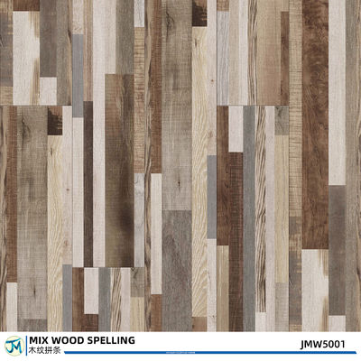 Fire Proof SPC Click Mixed Spelling Wood Flooring Plank 7inches X 48 Inches