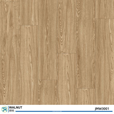 Non Slip SPC Click Floor Nature Walnut Wood Flooring Plank 9inches X 48 Inches