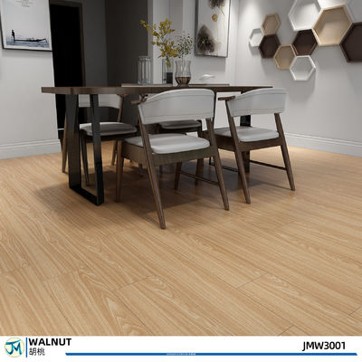 Non Slip SPC Click Floor Nature Walnut Wood Flooring Plank 9inches X 48 Inches