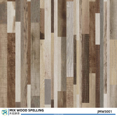 Fire Proof SPC Click Mixed Spelling Wood Flooring Plank 7inches X 48 Inches