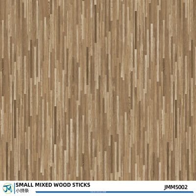 PVC Self Adhesive Small Mixed Wood Effect Sticky Floor Tiles Plank 6inches X 36 Inches