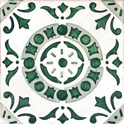 Patterned Retro Bathroom Floor Tile PVC Self Adhesive