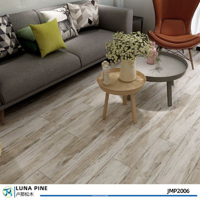 Grey Stained Pine Wood Floors Plank For Embossed Surface 12"X24"