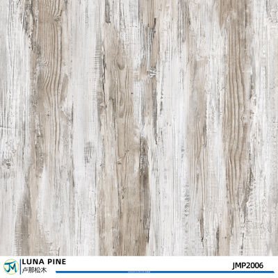 Grey Stained Pine Wood Floors Plank For Embossed Surface 12"X24"