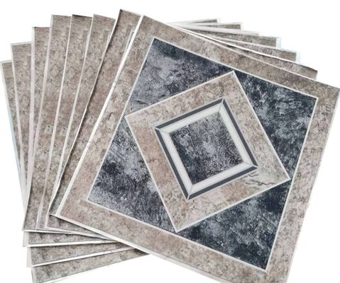 High Gloss Bathroom Floor Self Adhesive Tiles Geometry Puzzle Square Kitchen