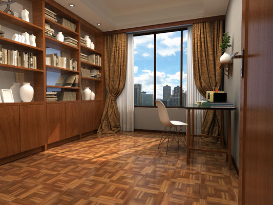 Wood Puzzle Square Pvc Self Adhesive Floor Tiles 12x12 1.5mm Thick